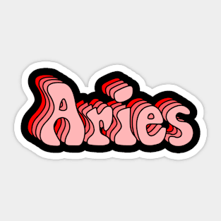 Monochrome Aries Sticker